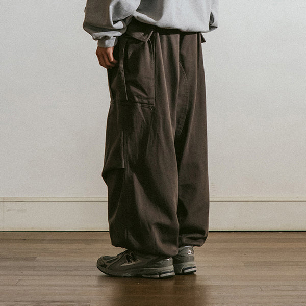 JUNGLE CARGO BALLOON PANT - DARK BROWN