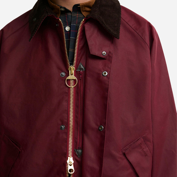 Barbour Transport Wax Jacket - Red