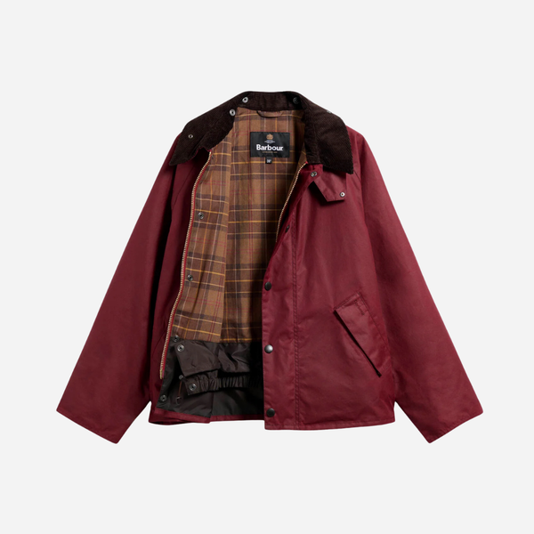 Barbour Transport Wax Jacket - Red