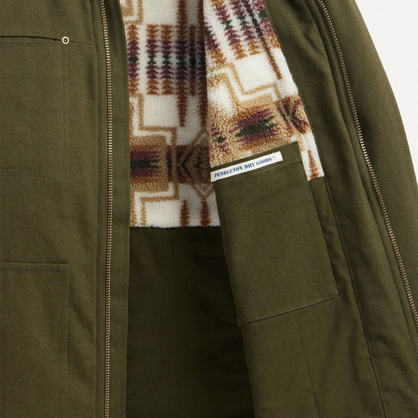 Pendleton Gorge Barn Coat - Dark Olive