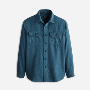 Pendleton - BURNSIDE SHIRT - BLUE HEATHER -  - Main Front View