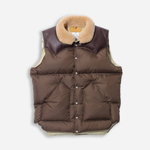 Rocky Mountain Featherbed - CHRISTY DOWN VEST - MOCHA -  - Main Front View