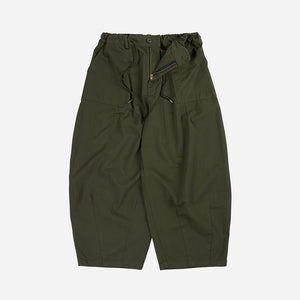 Frizmworks - TWILL BALLOON PANTS - OLIVE -  - Main Front View