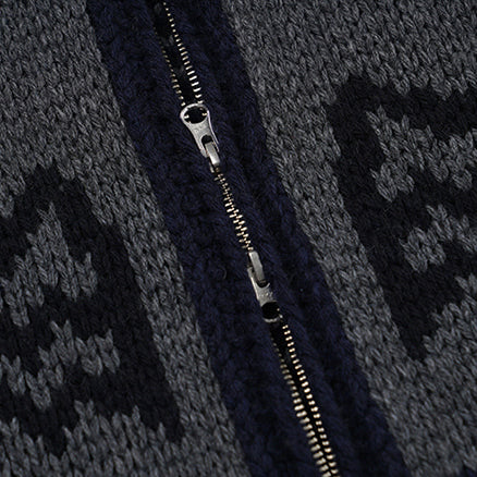 THUNDERBIRD COWICHAN CARDIGAN - NAVY