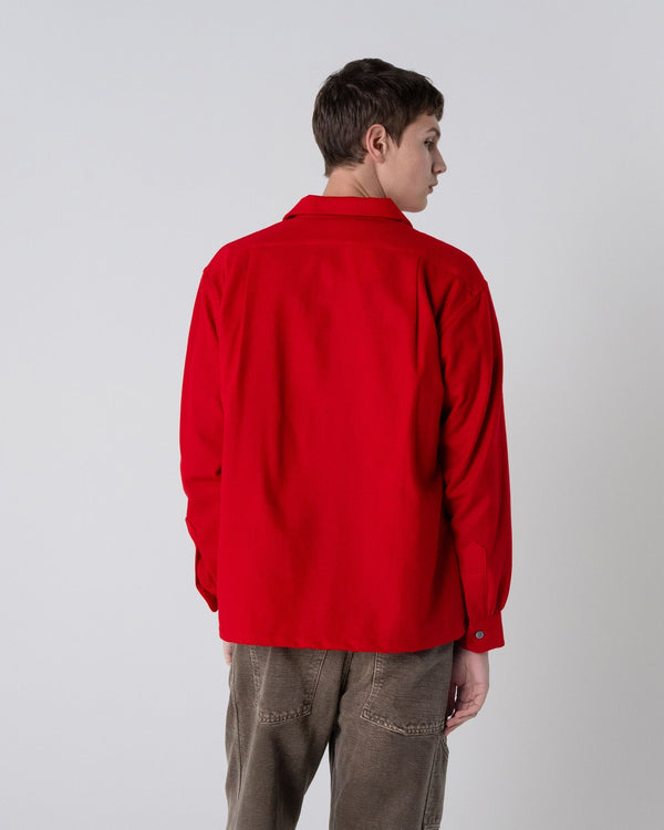 Made for Japan Open Collar Shirt - Red