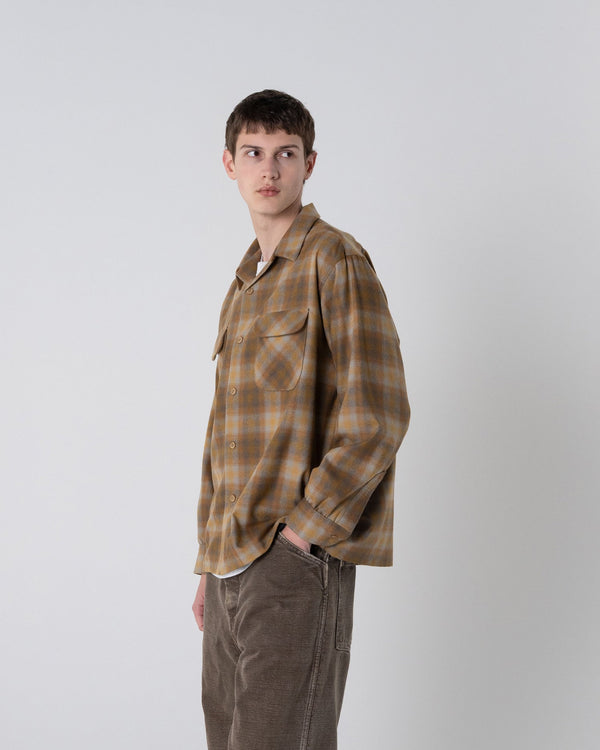Made for Japan Open Collar Shirt - Birch