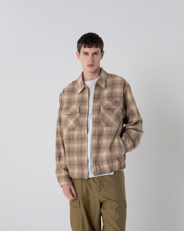 Made for Japan Zip Up Jacket - Beige/Rose