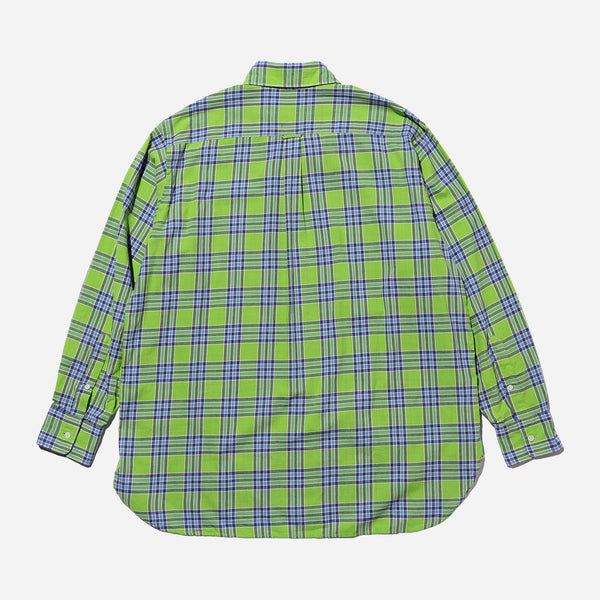 CLASSIC B.D SUPER MADRAS CHECKED SHIRT - GREEN/BLUE