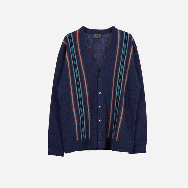 Pendleton Made for Japan Stripe Cardigan - Navy Rio Bravo