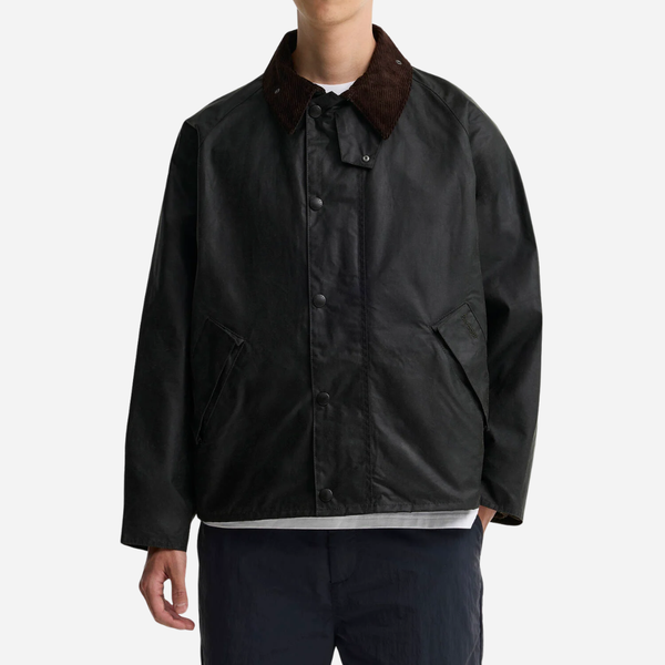 Barbour Transport Wax Jacket - Sage Olive