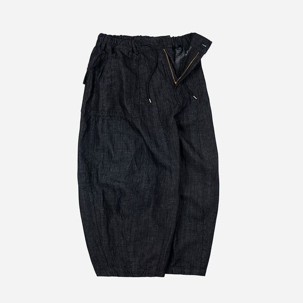 DENIM BALLOON PANTS - INDIGO