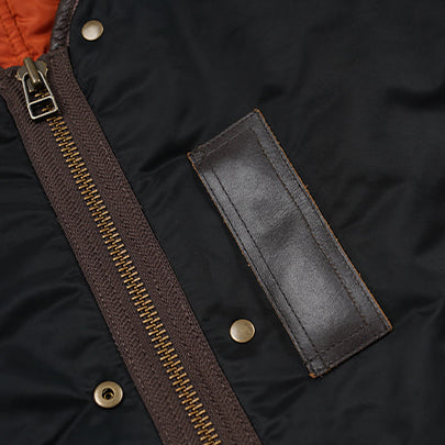 REVERSIBLE MA-1 LINER JACKET - BLACK