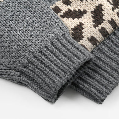 THUNDERBIRD COWICHAN CARDIGAN - GREY