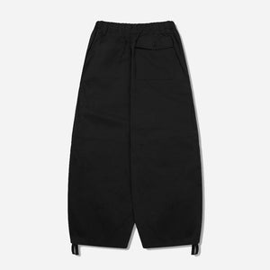 Anglan - LAZY TWILL BALLOON PANTS - BLACK -  - Alternative View 1