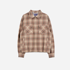 Pendleton - Pendleton Made for Japan Zip Up Jacket - Beige/Rose -  - Main Front View