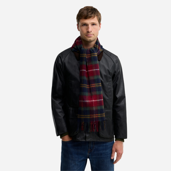 Barbour Cashmere Tartan Scarf - Winterberry