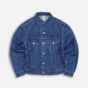 United Athle - DENIM LOOSE FIT TRUCKER JACKET - INDIGO -  - Main Front View