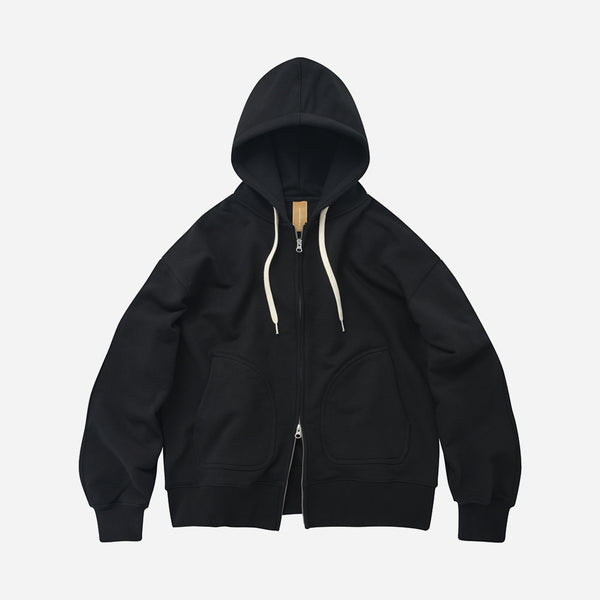 OG HEAVYWEIGHT FULL ZIP HOODIE - BLACK