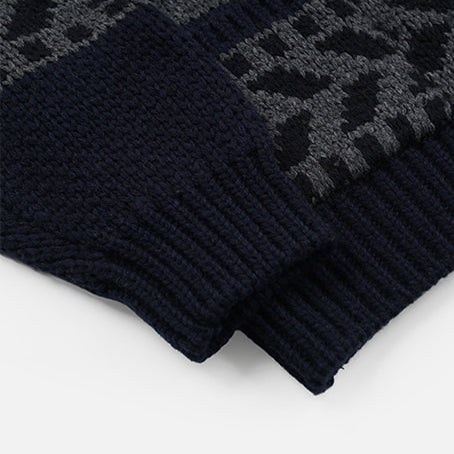 THUNDERBIRD COWICHAN CARDIGAN - NAVY