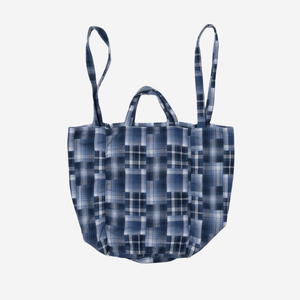 Pendleton - MADRAS CHECKED TOTE BAG - INDIGO -  - Main Front View