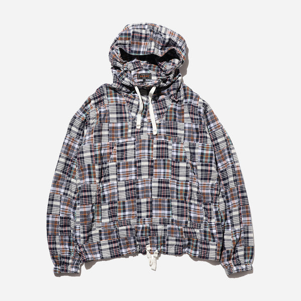 MIL SMOCK PATCHWORK JACKET - NAVY/MULTI