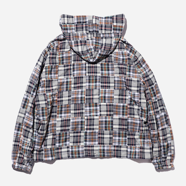 MIL SMOCK PATCHWORK JACKET - NAVY/MULTI