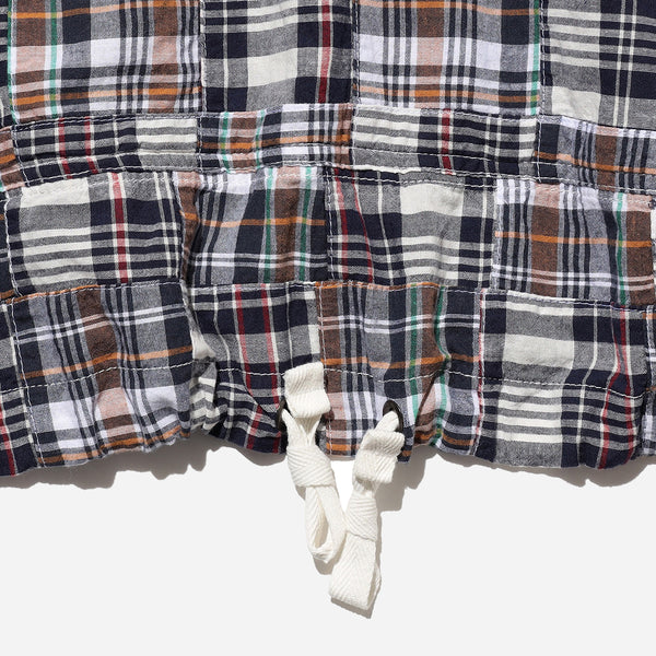 MIL SMOCK PATCHWORK JACKET - NAVY/MULTI