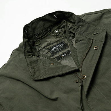 OSCAR SHORT FISHTAIL PARKA JACKET - OLIVE