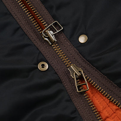 REVERSIBLE MA-1 LINER JACKET - BLACK