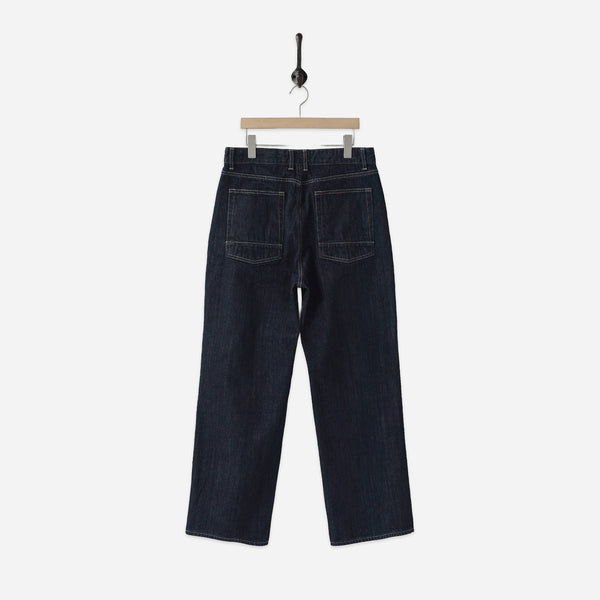 Rough Side Drape Denim Pants - One Wash