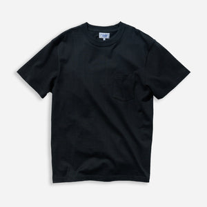 United Athle - LOOPWHEEL STANDARD FIT POCKET TEE - BLACK -  - Main Front View