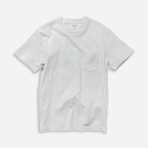 United Athle - LOOPWHEEL STANDARD FIT POCKET TEE - WHITE -  - Main Front View