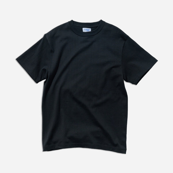 LOOPWHEEL WIDE FIT TEE - BLACK