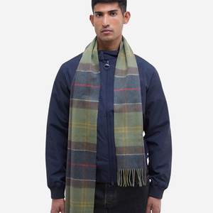 Barbour - Barbour Cashmere Tartan Scarf - Classic -  - Main Front View