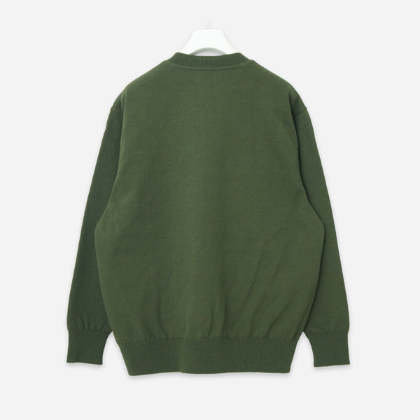 WAVE COTTON CREW KNIT - KHAKI