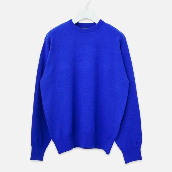AMERICAN WOOL KNIT CREW - ROYAL BLUE