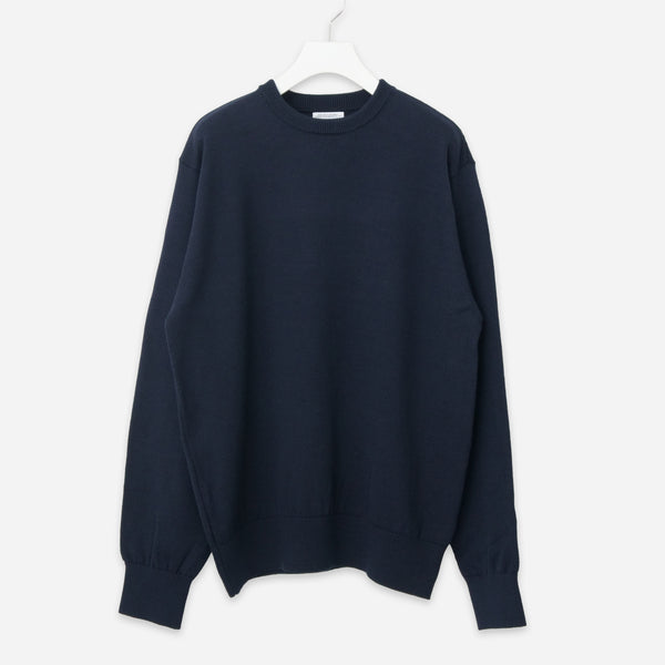 AMERICAN WOOL KNIT CREW - NAVY