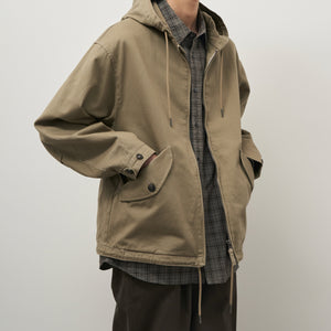 Rough Side - HILL CANVAS PARKA JACKET - SAND -  - Alternative View 1