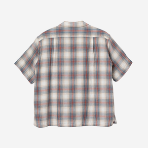 Pendleton - OPEN COLLAR SHIRT - S/S - RUST/NAVY -  - Alternative View 1