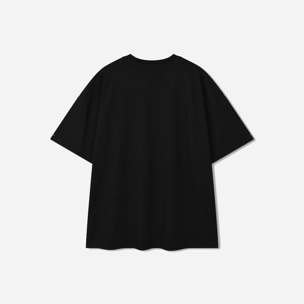LAYERED ESSENTIAL LOGO T-SHIRT - BLACK