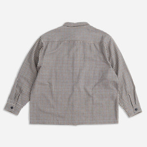 Adsum - FLAT HEM CHECK WORKSHIRT - BEIGE -  - Alternative View 1