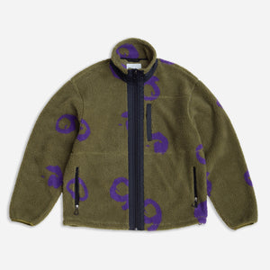 Adsum - EXPEDITION FLEECE JACKET - GREEN/MULTI -  - Main Front View