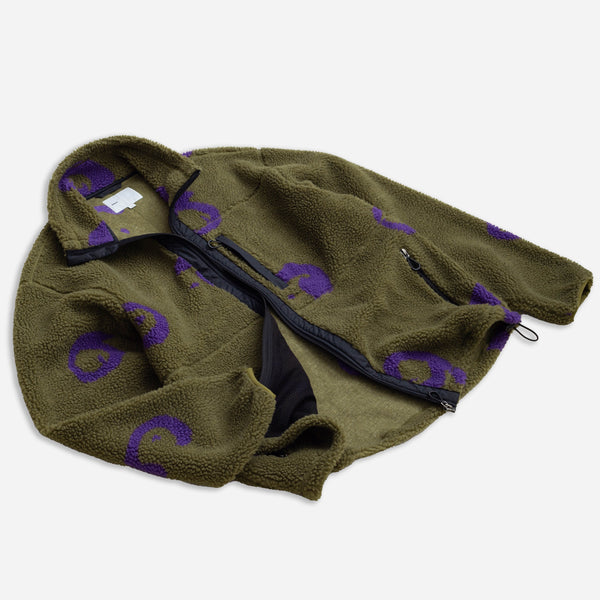 EXPEDITION FLEECE JACKET - GREEN/MULTI