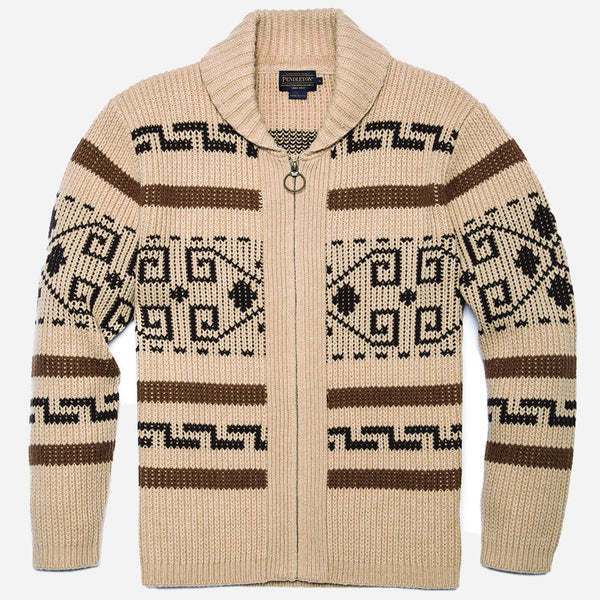 Pendleton Original Westerley Sweater - Tan Brown