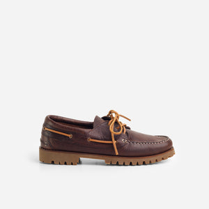 Arrow Moccasin Company - Arrow Moccasin Marblehead Boat Shoe - Pebble Brown -  - Main Front View