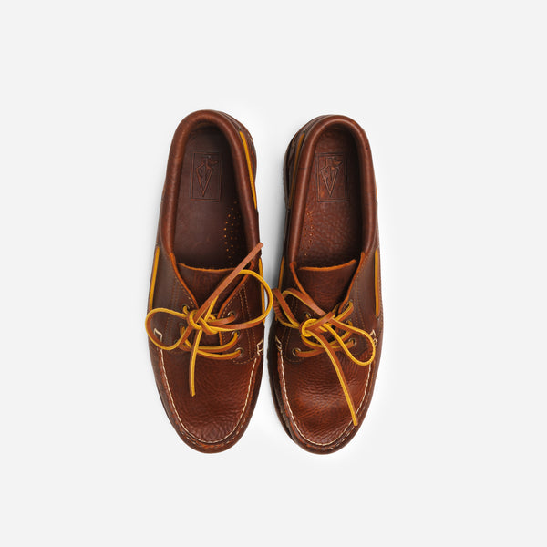 Arrow Moccasin Marblehead Boat Shoe - Pebble Whiskey