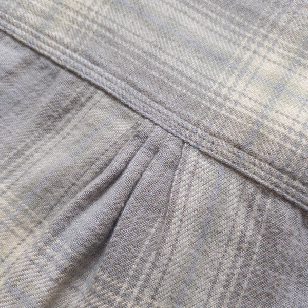 WASHED FLANNEL WORK SHIRT - LATE FROST