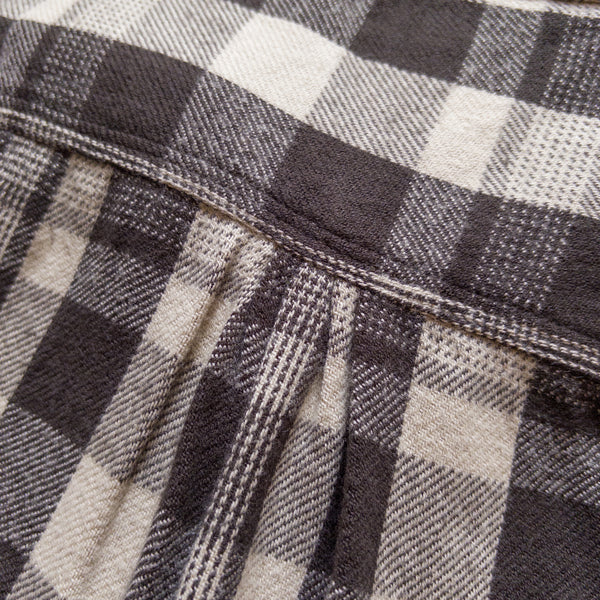 WASHED FLANNEL WORK SHIRT - NIGHT PITCH