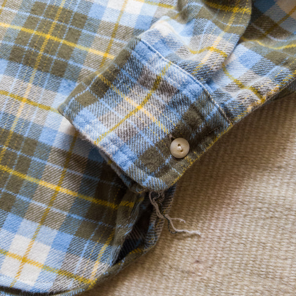 WASHED FLANNEL WORK SHIRT - GOLD REVINE