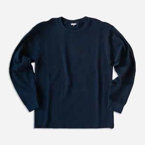 Wythe - WAFFLE THERMAL LONG SLEEVE TEE - NAVY -  - Main Front View